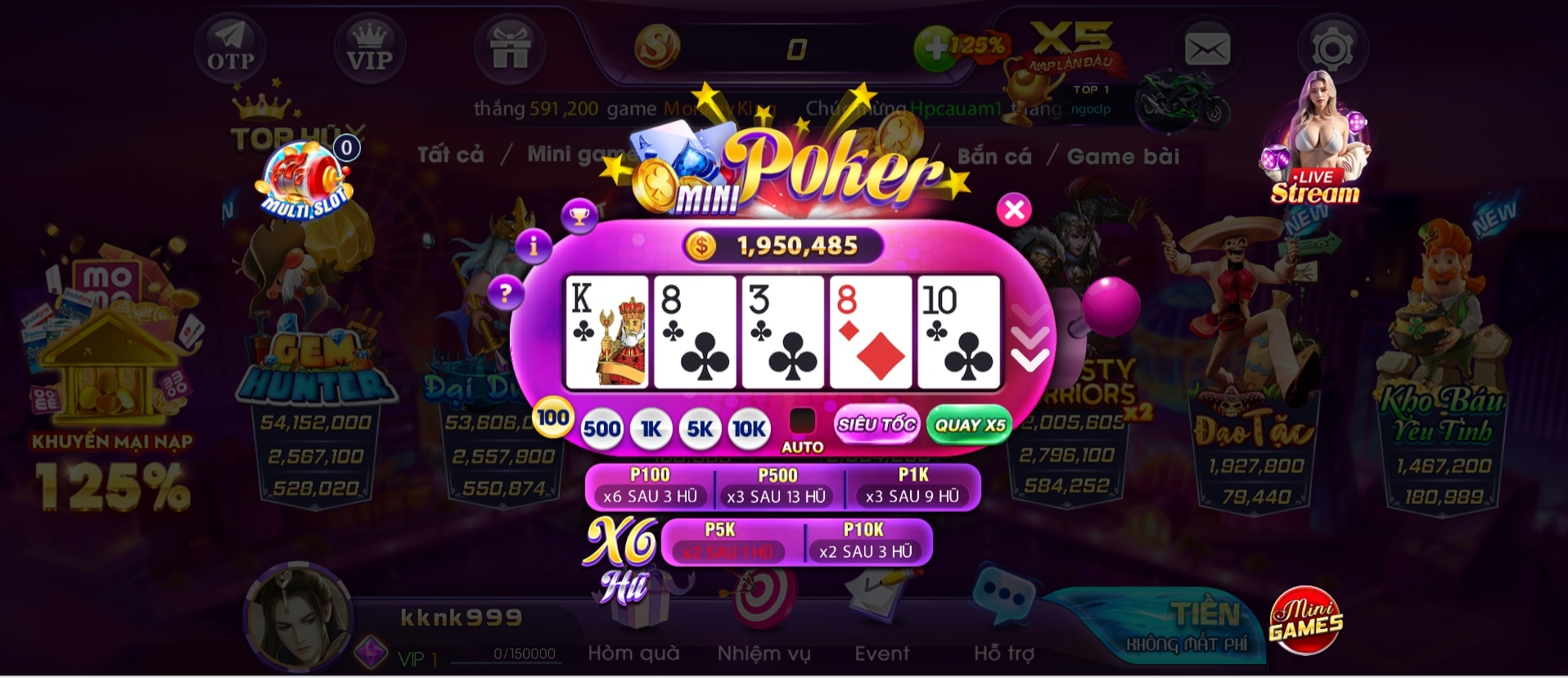 Cá cược Lô đề online thắng chắc tại Mini game Sanvip