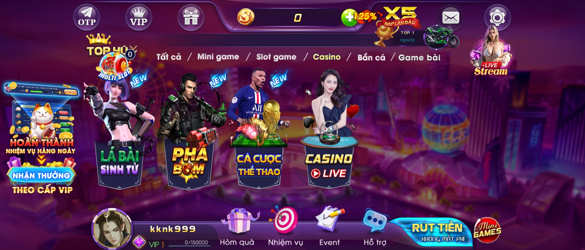 Điểm nổi bật của casino Sanvip